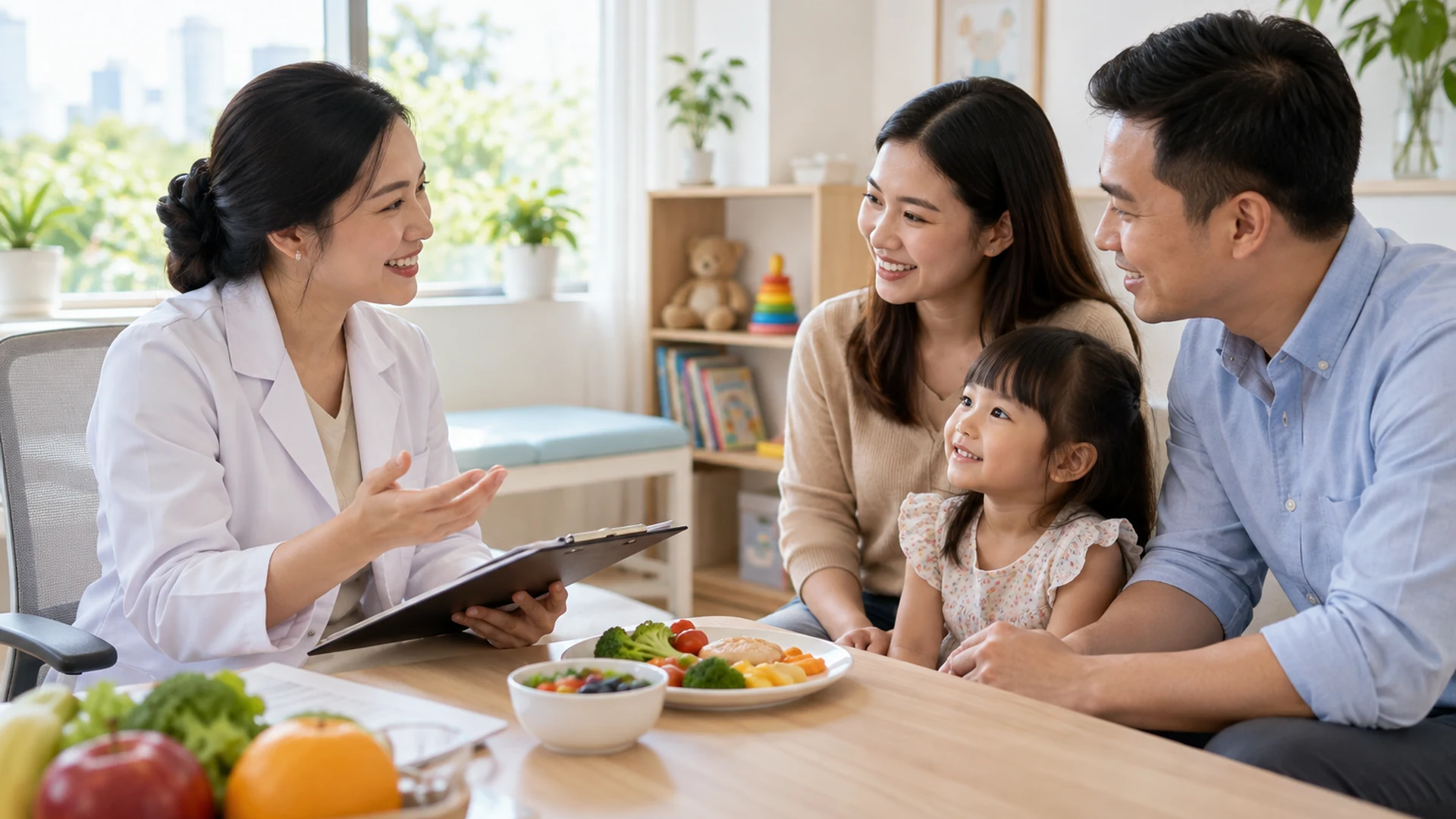 Bác sĩ tư vấn dinh dưỡng cho gia đình